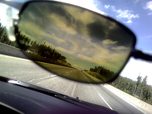 Driving to Banff