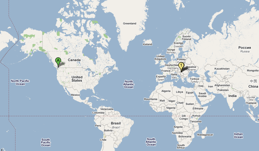 Far Away Vancouvet To Serbia