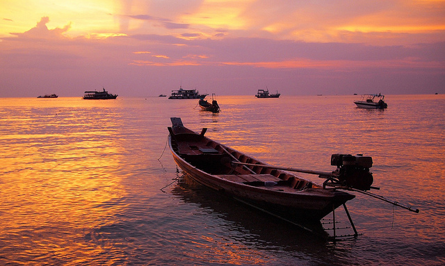Longtail Boat in Koh Tao