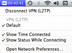 Enabling VPN on Mac OS X