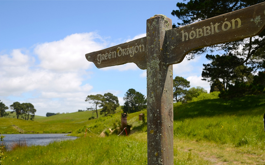 Sign-post for drunk hobbits