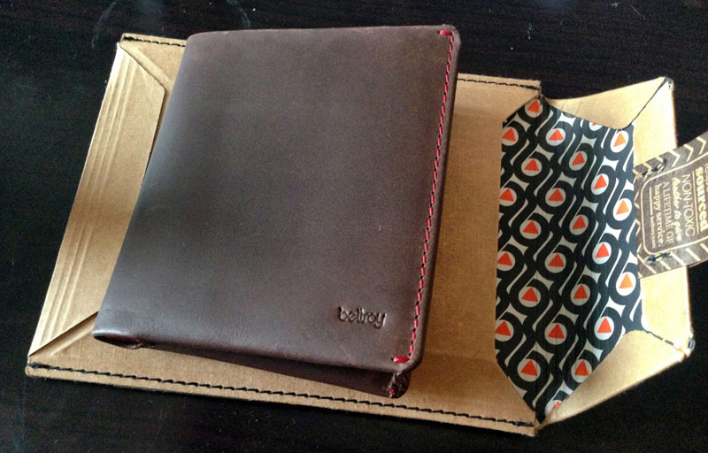 Wallet, removed from packaging