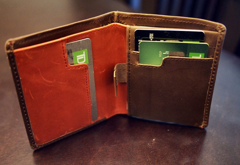 Inside of the 'Note Sleeve' Wallet