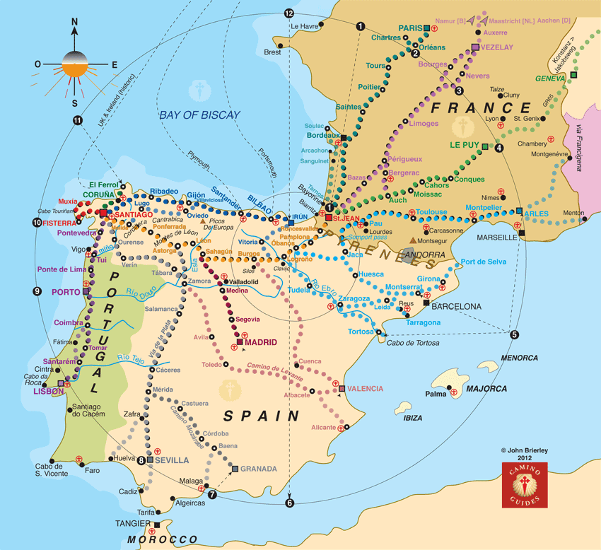Camino de Santiago Routes